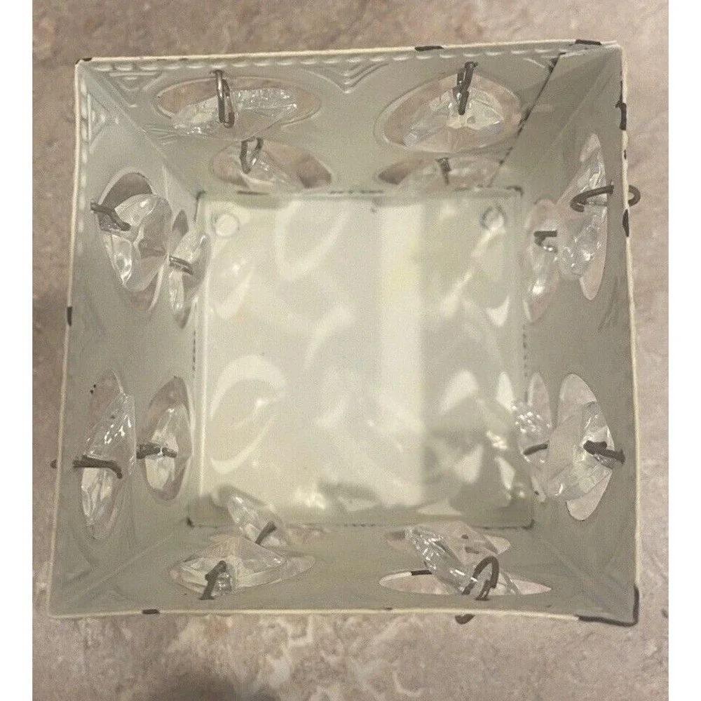 Metal Square Decorative Votive Candle Holder